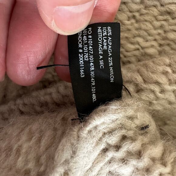 Club Monaco Alpaca Wool Sweater Small Cream Tan - Picture 6 of 10